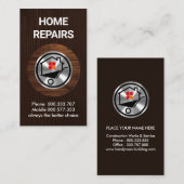 Houten houten Placard Home Wielwagen Visitekaartje (Voorkant / Achterkant)