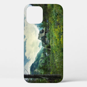 Houten huis, berg natuur landschap. Case-Mate iPhone case