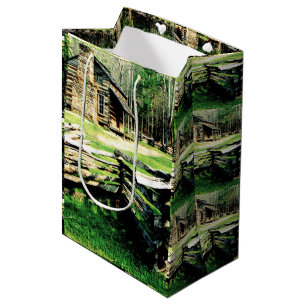 Houten huis in Cades Cove Medium Cadeauzakje