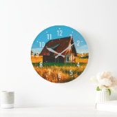 Houten Huis met Landelijke Stijl - Rustiek Grote Klok (Huis)