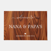 houten huisdeurmat deurmat (Voorkant)