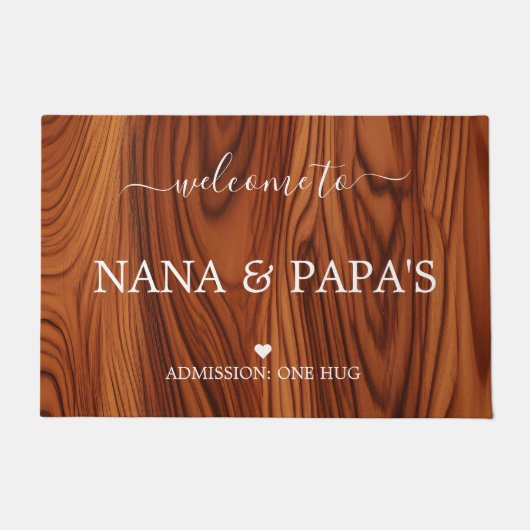 houten huisdeurmat deurmat (Voorkant)