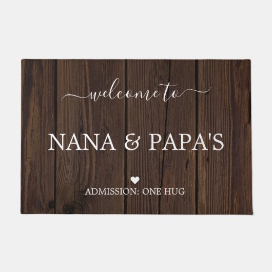 houten huisdeurmat deurmat (Voorkant)