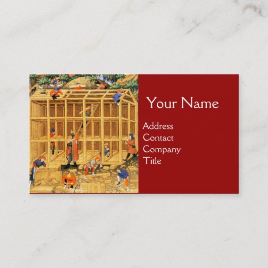 HOUTEN HUISHOUDELIJKE KARAKTER, ARCHITECTURELE BOU VISITEKAARTJE (Voorkant)