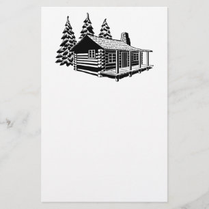 HOUTEN HUISJE BRIEFPAPIER