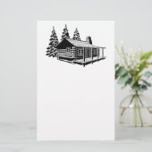 HOUTEN HUISJE BRIEFPAPIER (Staand voorkant)