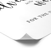 Houten Huwelijksadvies en Wensen Bord Poster (Hoek)