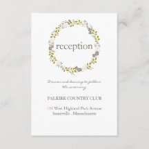 Houten Huwelijksreceptiekaart