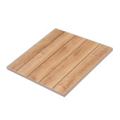 Houten illustratie lichte Bruine Vloer Tegeltje (Zijkant)