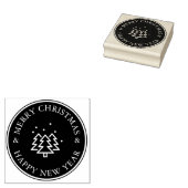 Houten inktpatroon rubberstempel (Gestempeld)