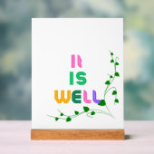 Houten Inspirerend acrylblok Acryl Bord (Neutraal)