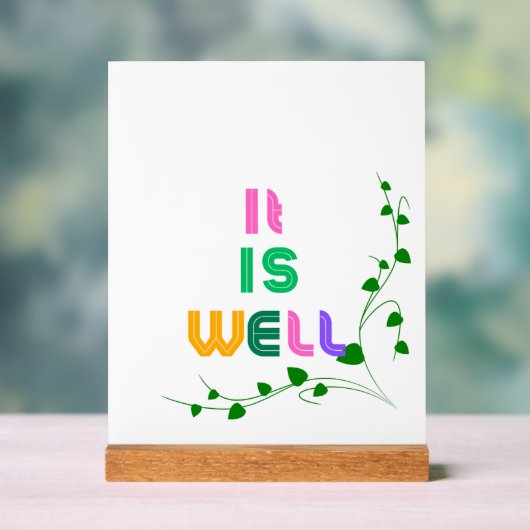 Houten Inspirerend acrylblok Acryl Bord (Neutraal)