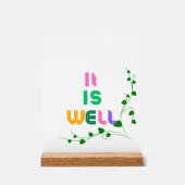 Houten Inspirerend acrylblok Acryl Bord (Voorkant)