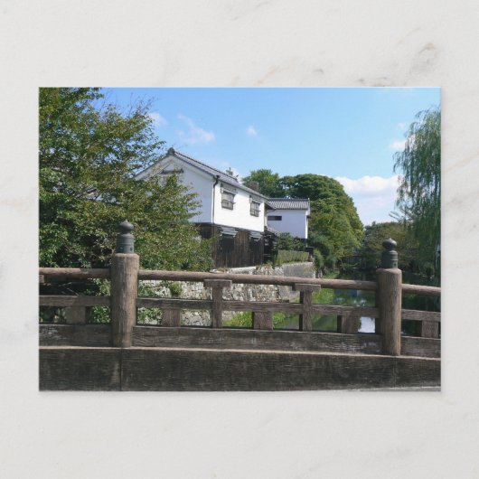 Houten Japanse brug Briefkaart (Voorkant)