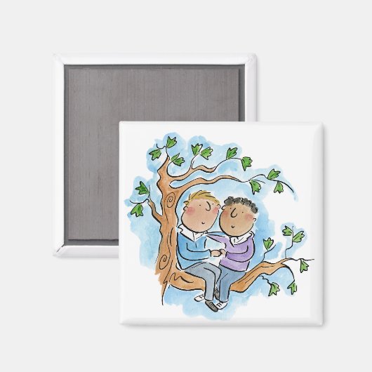 houten Jubileum Magneet (Voorkant / Achterkant)