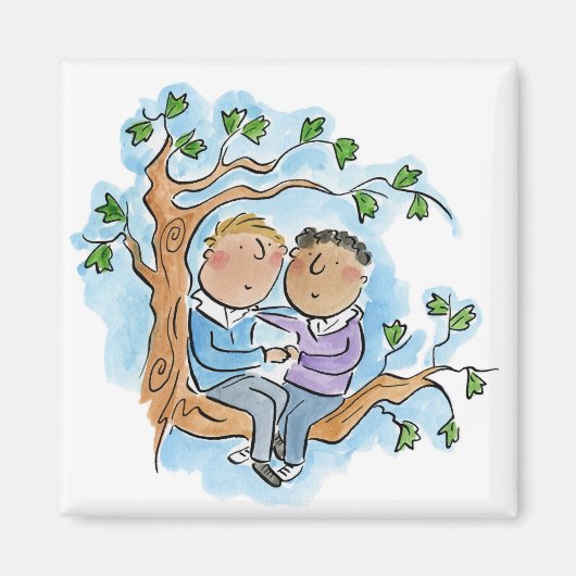 houten Jubileum Magneet (Voorkant)