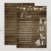 Houten Kaart voor het strooien van hout (Voorkant / Achterkant)