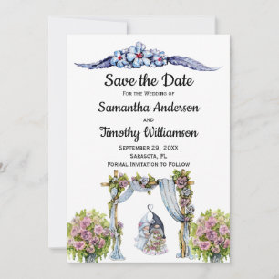 Houten Kabouters Trouwbloemen Scandinavisch Save The Date
