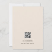 Houten kader moderne Save the Date foto kaart (Achterkant)