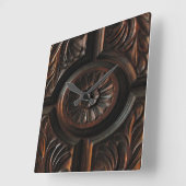 Houten kalk vierkante klok (Hoek)