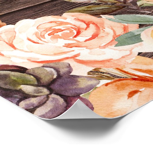 Houten kant, lampjes, blindstaren en pekelborden poster (Hoek)