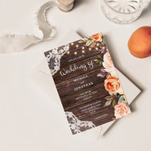 Houten Kanten Roze & Perzikkleurige Bloemen met Li