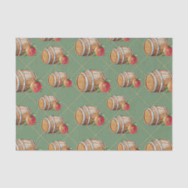 Houten Keg met Perzik Tissuepapier