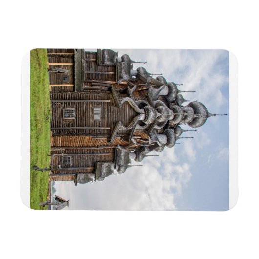  houten kerk, Rusland Magneet (Horizontaal)