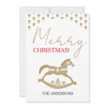 Houten Kerst Rocking Horse