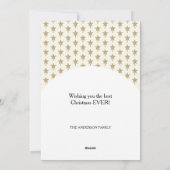 Houten Kerst Rocking Horse Feestdagenkaart (Achterkant)