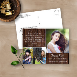 Houten kerstelijke eindexamen uitdrukking Proverbs Briefkaart
