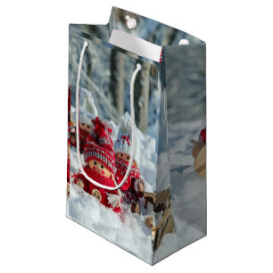 Houten Kerstfiguurtjes Klein Cadeauzakje