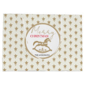 Houten Kerstschommelpaard Groot Cadeauzakje (Achterkant)