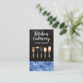 Houten Keuken Gereedschap Visitekaartje (Staand voorkant)