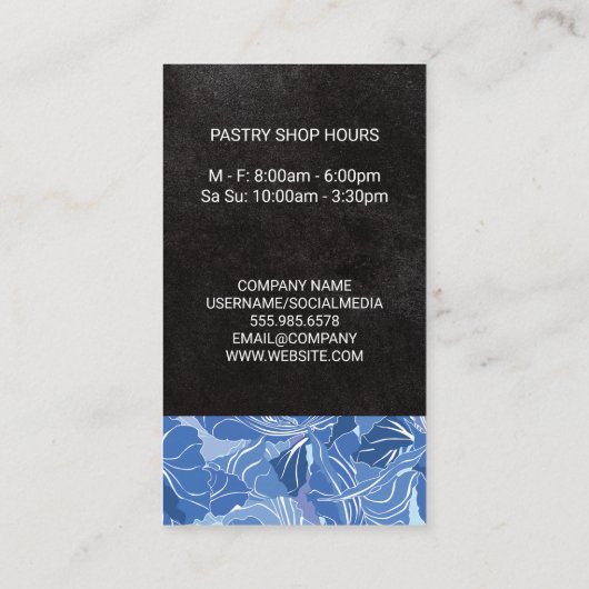 Houten Keuken Gereedschap Visitekaartje (Achterkant)