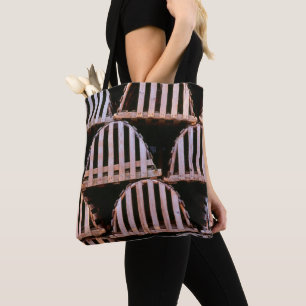 Houten kistvallen voor kreeften horizontaal tote bag