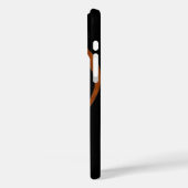 Houten-kleur muzieknoot met naam Case-Mate iPhone case (Achterkant / Links)