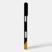 Houten-kleur muzieknoot met naam Case-Mate iPhone case (Achterkant / Rechts)