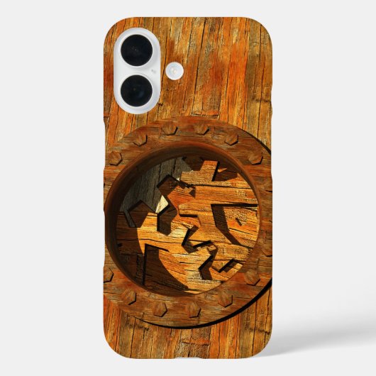 houten klok Case-Mate iPhone case (Achterkant)