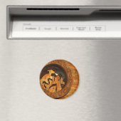 houten klok magneet (Insitu (Vaatwasser))