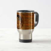 houten klok reisbeker (Voorkant rechts)