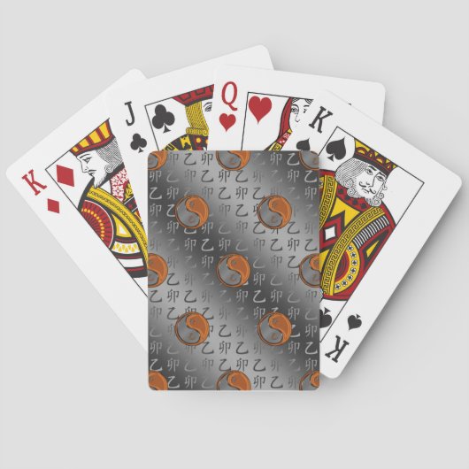 Houten Konijn Pokerkaarten (Achterkant)