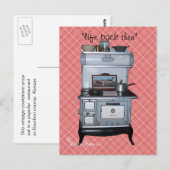 Houten Kookfornuis Briefkaart #1- aanpassen (Voorkant / Achterkant)