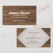 Houten Korrel achtergrond Visitekaartje (Voorkant / Achterkant)