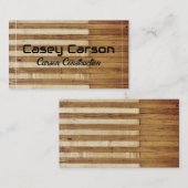 houten korreltimmerbouw of andere douane visitekaartje (Voorkant / Achterkant)