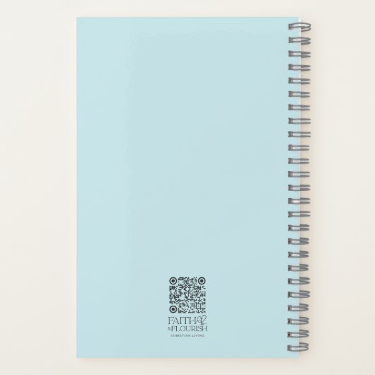 Houten Kruis Bijbel vers gepersonaliseerd Notitieboek (Achterkant)