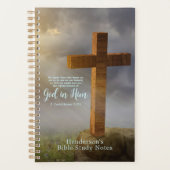Houten Kruis Bijbel vers gepersonaliseerd Planner (Voorkant)
