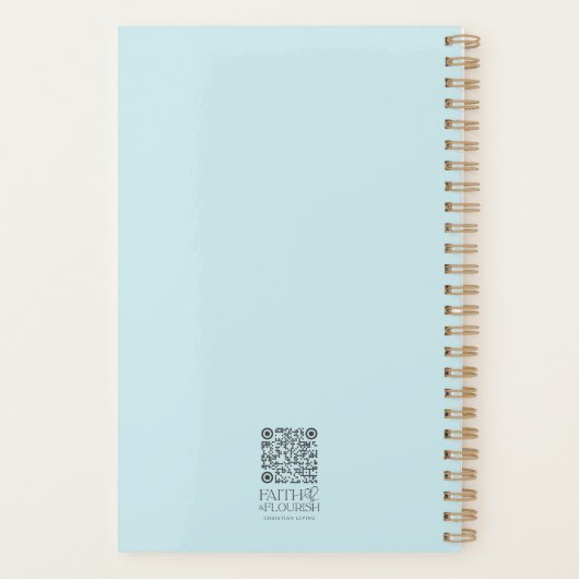 Houten Kruis Bijbel vers gepersonaliseerd Planner (Achterkant)