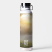 Houten Kruis Bijbel vers gepersonaliseerd Waterfles (Achterkant)