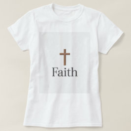 Houten Kruis Faith T-Shirt